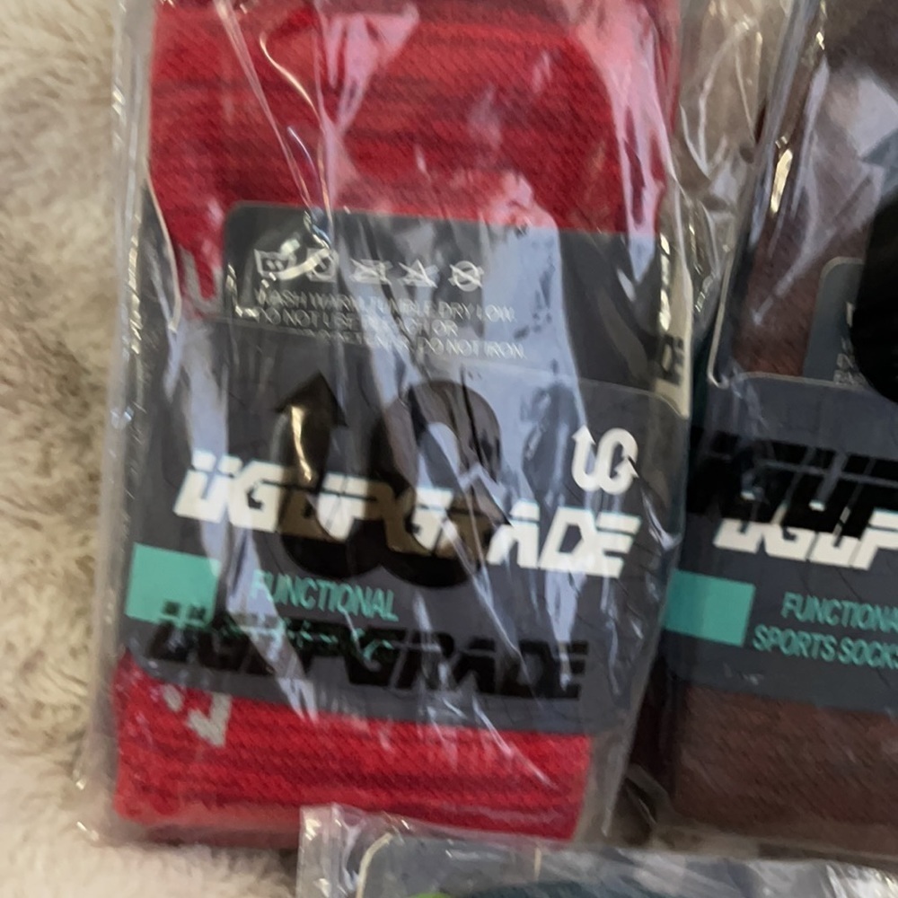 New set/3 UGUPGrade wool blend functional sports socks M - Picture 2 of 8